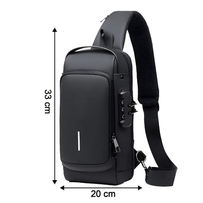 Anti-Theft Sling Bag with USB Charging Port - Stylish and Secure