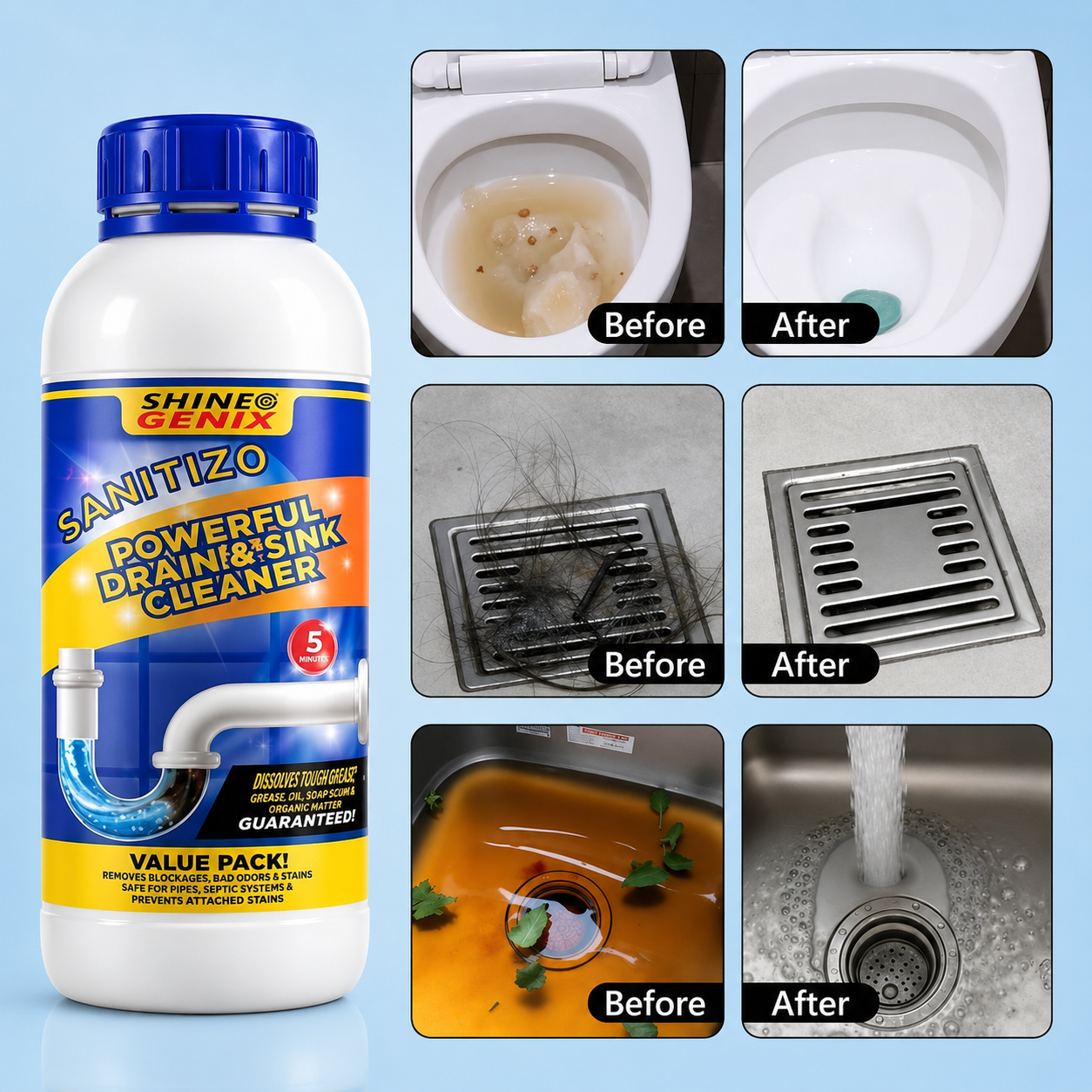 Powerful Drain Pipe Cleaner (Buy 1 Get 3 Free)