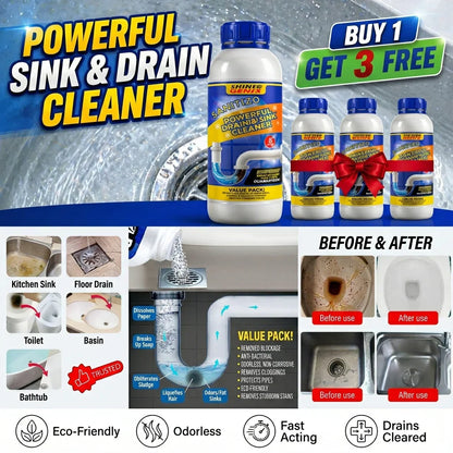 Powerful Sink & Drain Cleaner - Buy 1 Get 3 Free