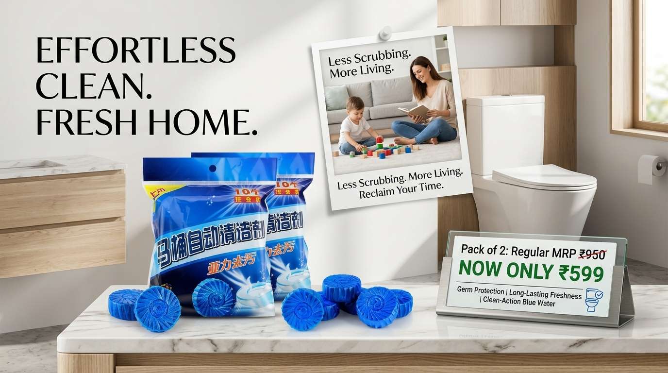 Toilet Deodorizer Bathroom Cleaner Tablet 😍
