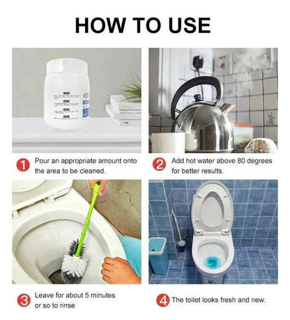 Powerful Toilet Cleaner Active Oxygen Agent