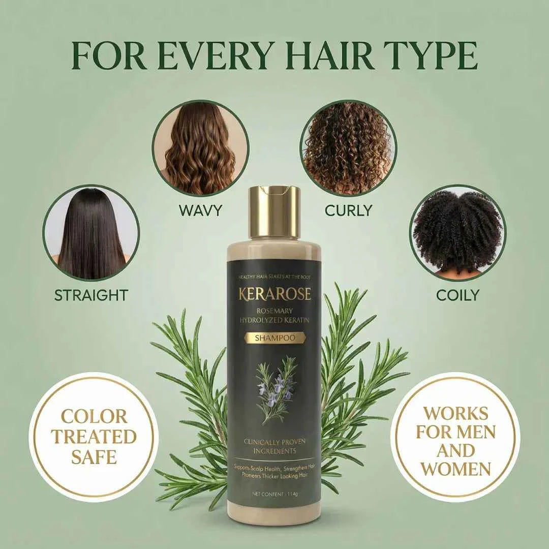 Kerarose Rosemary Shampoo For Hair Growth (Buy 1 Get 1 Free 🔥🔥)