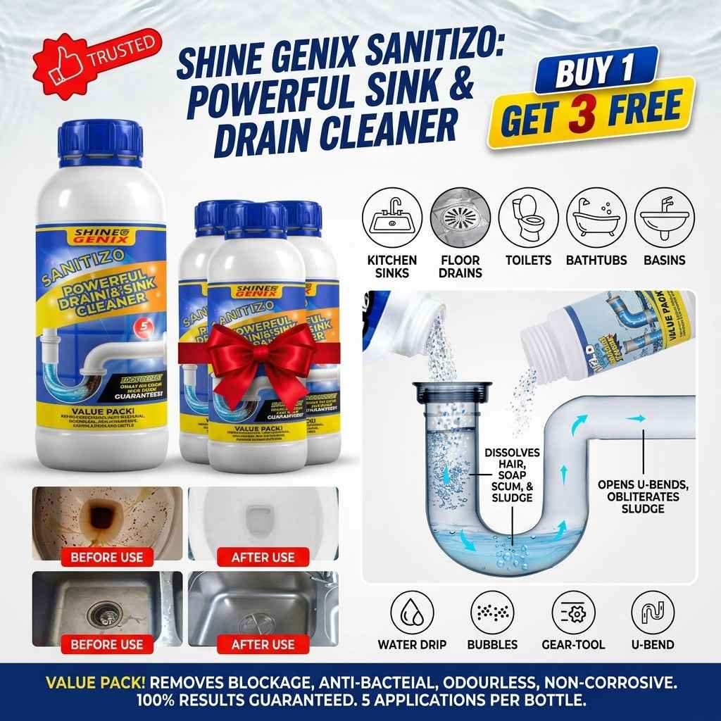 Powerful Sink & Drain Cleaner - Buy 1 Get 3 Free