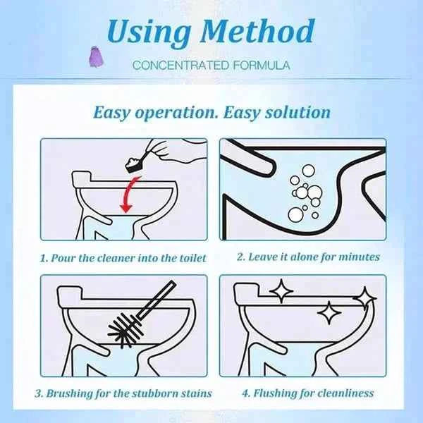 Powerful Toilet Cleaner Active Oxygen Agent