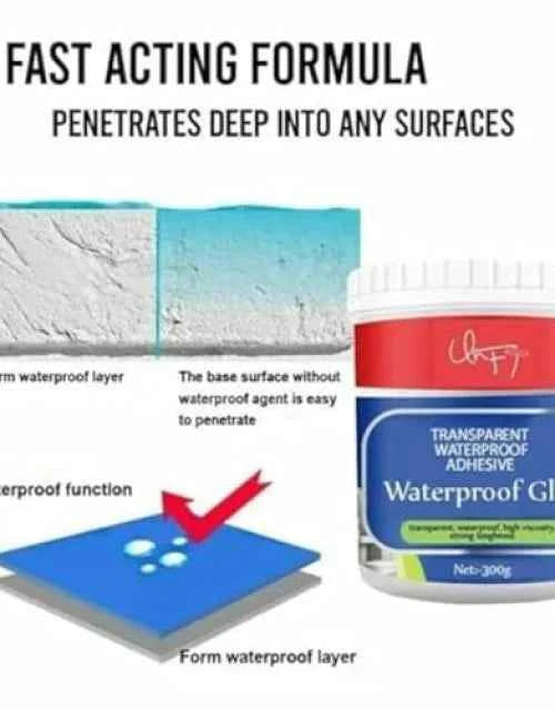 💧Buy 1 Get 1 FREE – Transparent Waterproof Glu + Free Brush!🔥